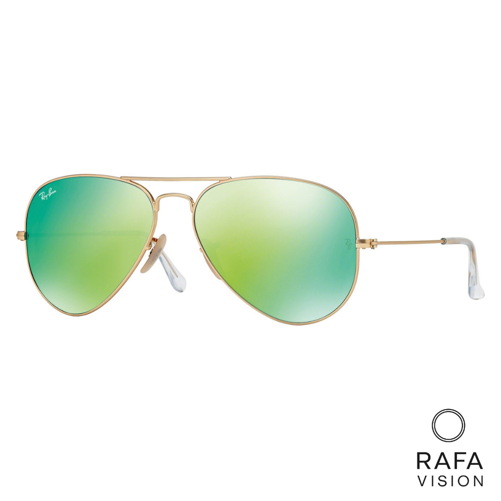 Aviador Gold Green Espejado