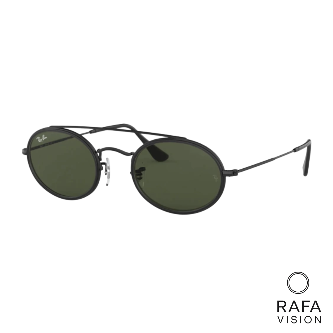 Oval Doble Bridge Black Green