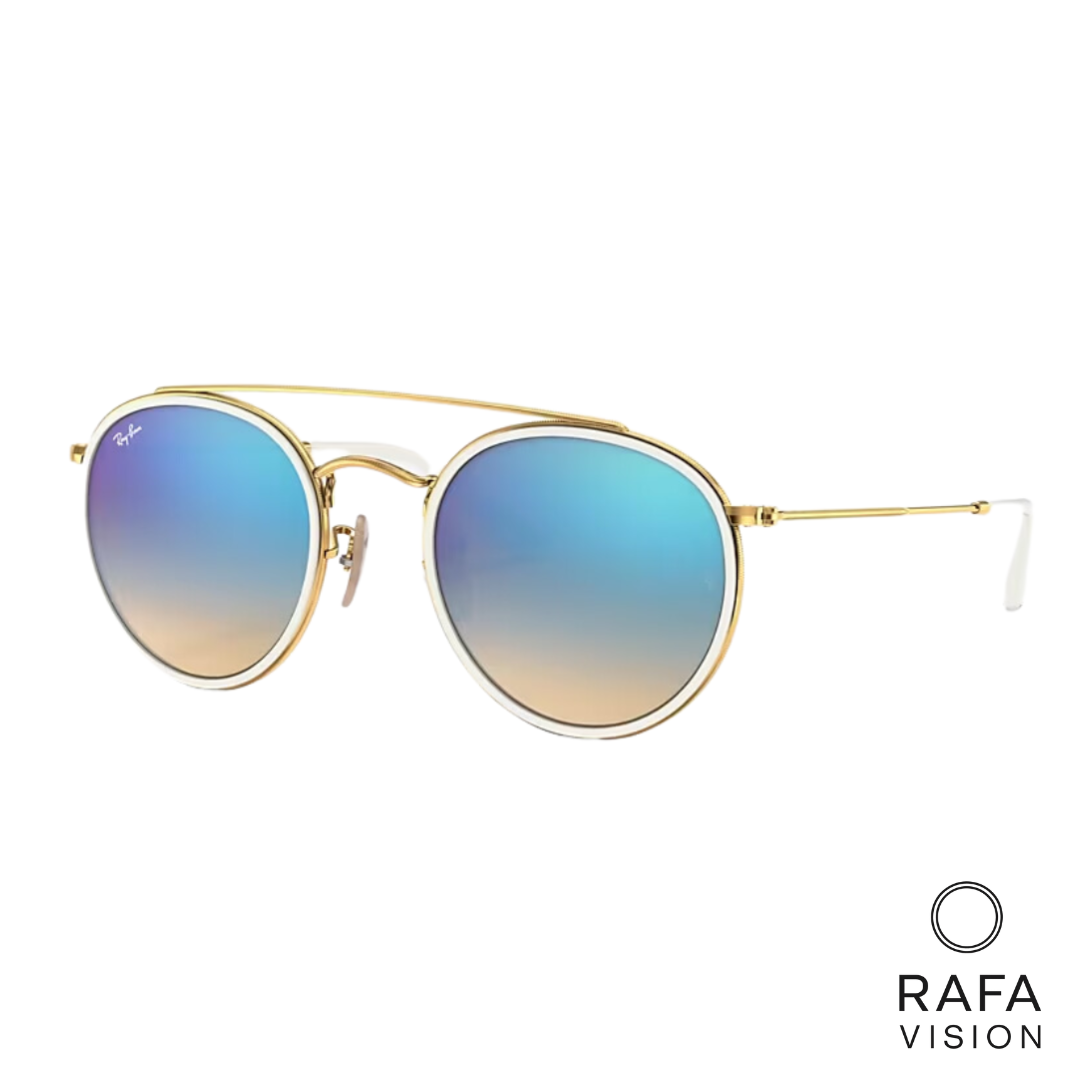 Round Double Bridge Celeste Degradé